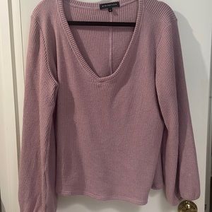 Gibson Soft Thermal Blouson Sleeve V-Neck Pullover - XL